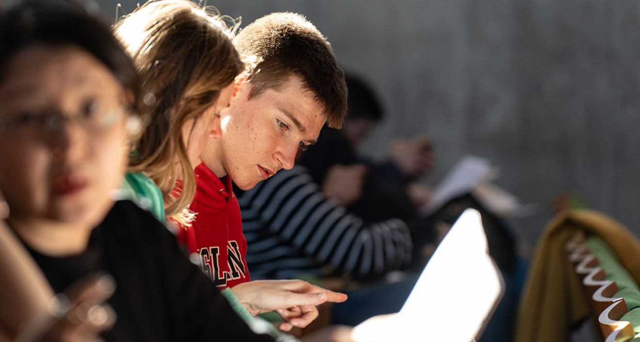 An admitted student at WesFest on April 19. (Photo by Meka Wilson)