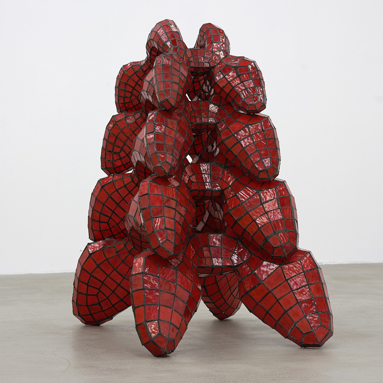 Kristi Cavataro’s recent stained glass sculptural work