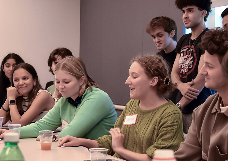 Students engaged in discussion